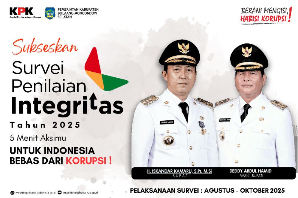 Sukseskan survey Penilaian Integritas Tahun 2025