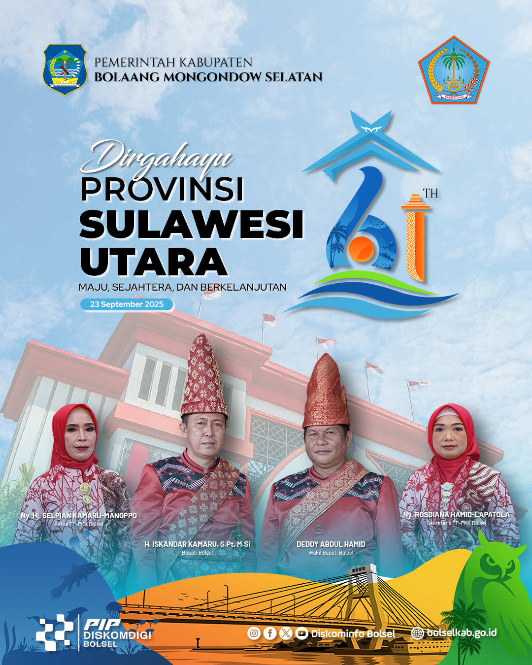 Dirgahayu Provinsi Sulawesi Utara ke-61